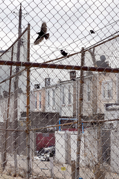 Paul Seawright, Untitled (Fence), 2015, Pigment print – framed and unmounted, 144.9 x 109.2 cm, 57 x 43 in, image courtesy of the artist and Kerlin Gallery, Dublin