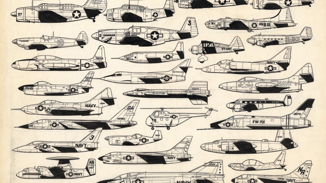 Victor Hubinon, Rétrospective Buck Danny. Courtesy of Huberty & Breyne Gallery