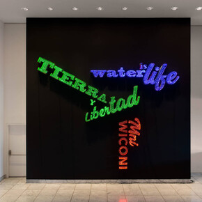 Andrea Bowers, Exhibition view. Courtesy of Hammer Museum 