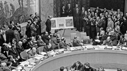 Discurso sobre la crisis de los misiles cubanos ante el Consejo de Seguridad de las Naciones Unidas, 25 de octubre de 1962