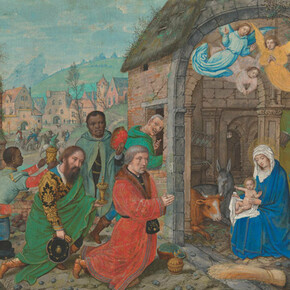 Simon Bening, The Adoration of the Magi, mid-1520s, tempera heightened with gold on vellum, National Gallery of Art, Washington, Woodner Collection, Gift of Dian Woodner, 2013. Courtesy of National Gallery of Art