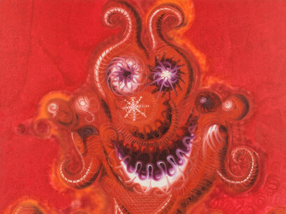 Kenny Scharf, Rosso ruska rougette, 1984. Courtesy of Vito Schnabel Gallery