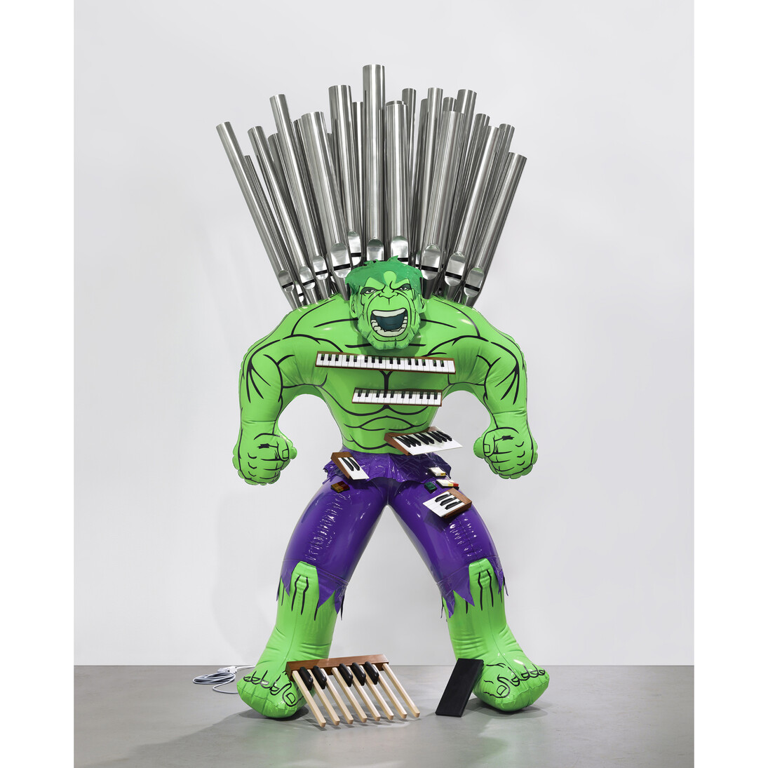 Jeff Koons, Hulk (Organ), 2004-2014, Polychromed bronze and mixed media, 99 1/2 x 50 1/4 x 31 5/8 inches, 252.7 x 127.6 x 80.3 cm. Edition of 3 plus 1 AP © Jeff Koons