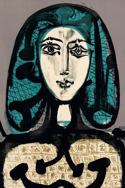 Pablo Picasso, The woman with the net, also known as The woman with green hair (detail), 1949-1956. Mit freundlicher genehmigung der Art Encounters Foundation