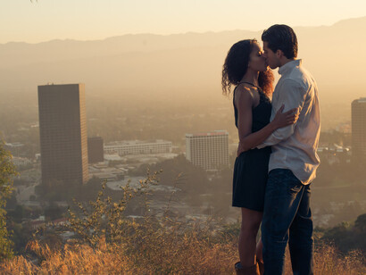 Love at the sunset