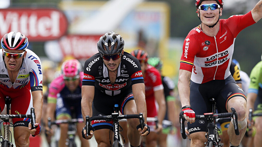 André Greipel al traguardo