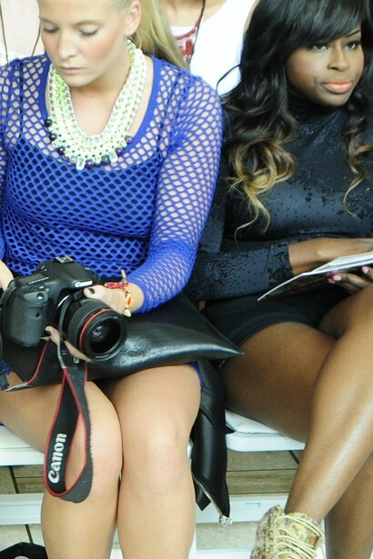 Celebridades e invitados especiales en la primera fila de la Mercedes Benz Fashion Week, Madrid, 2012