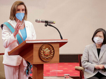 Nancy Pelosi, US House speaker in Taiwan