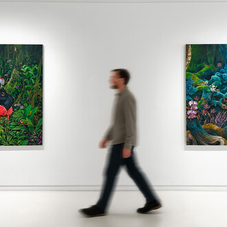 Agus Putu Suyadnya, Symbiotic utopia, exhibition view. Courtesy of Sapar Contemporary