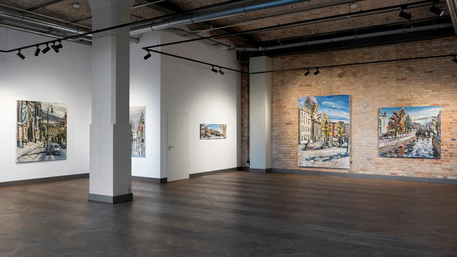 Christopher Lehmpfuhl, Neue werke von der museumsinsel, exhibition view. Courtesy of König Telegraphenamt