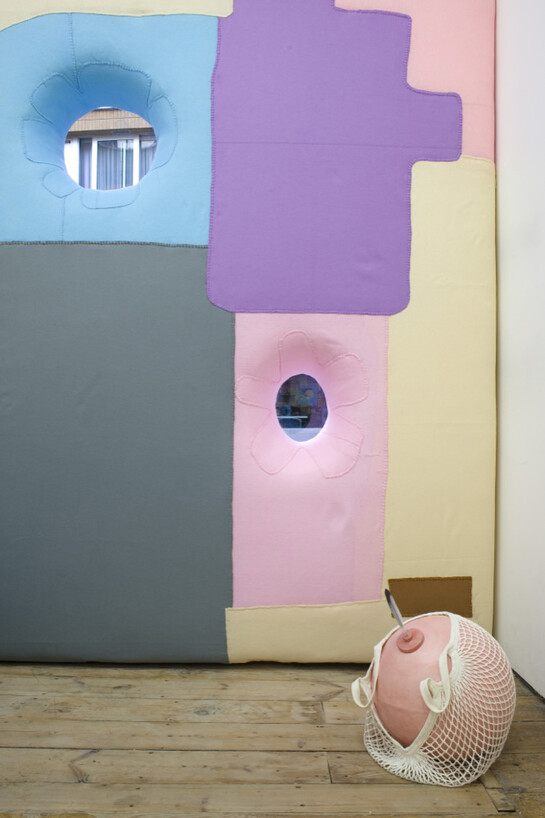 Jonathan Baldock, installation shot, Notes from the Orifice, 2014, Courtesy of Vitrine