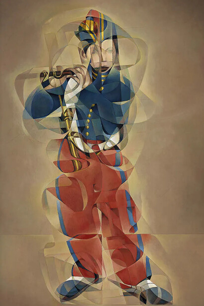 René Wirths, Le fifre (after Manet), 2024. Avec l'aimable autorisation de Templon