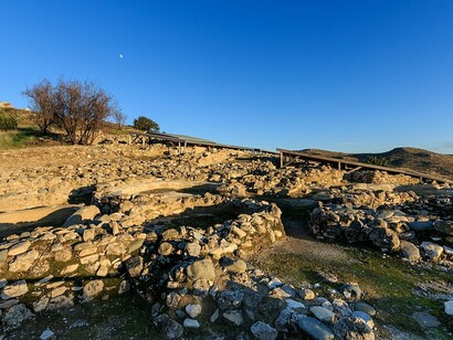 The Neolithic site of Khirokitia, whose name is believed to mean “Pig Cradle,” stands on the island of Cyprus and was inscribed as a UNESCO World Heritage Site in 1998