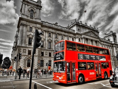 Londres. Autobús double decker