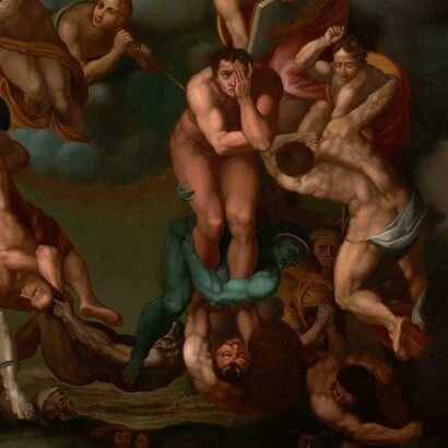 Il Giudizio universale ritrovato a Ginevra, presunto Michelangelo