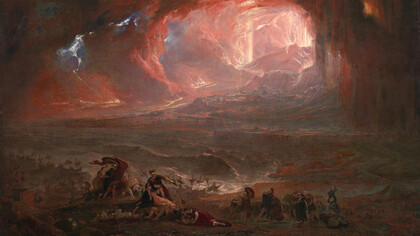 John Martin; Destrucción de Pompeya y Herculano, 1822 (detalle)