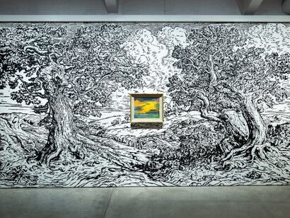 Petri Ala-Maunus and Mauno Markkula, Blazing sky, exhibition view. Courtesy of HAM