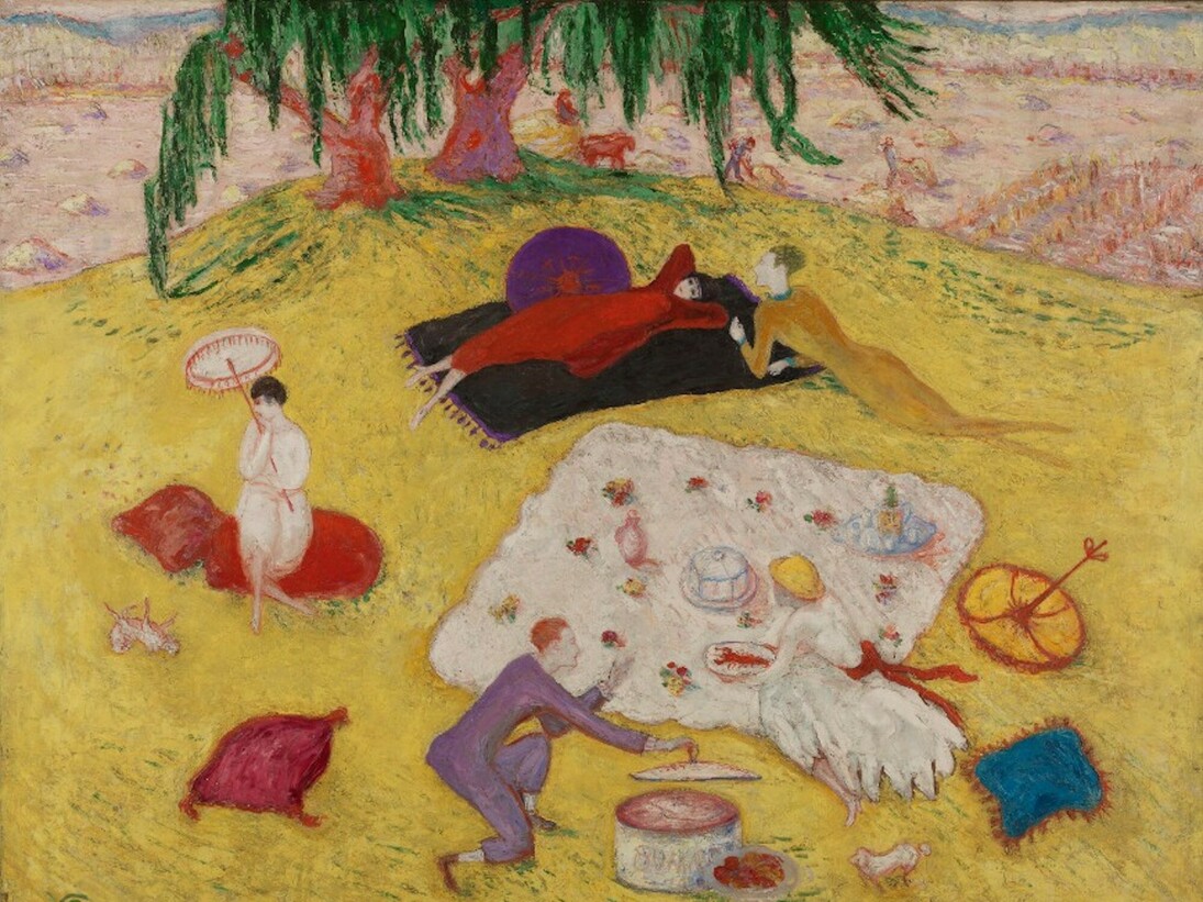 Florine Stettheimer, Painting Poetry, Exhibition view. Courtesy of Jewish Museum