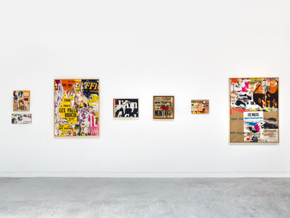 Jacques Villeglé, Urban language, exhibition view. Courtesy of Modernism Inc. 