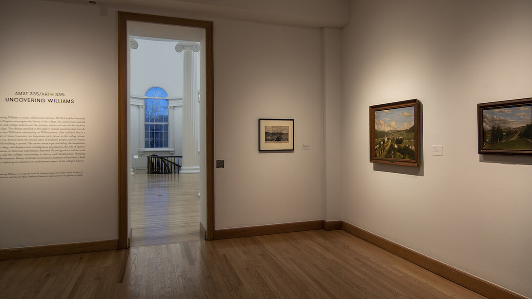 Uncovering Williams. Courtesy of WCMA