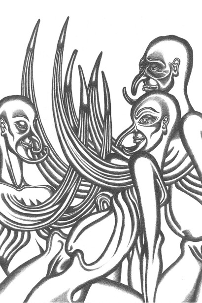 Creature femminili con seni a zanna di cinghiale © Roberta Kali Agostini