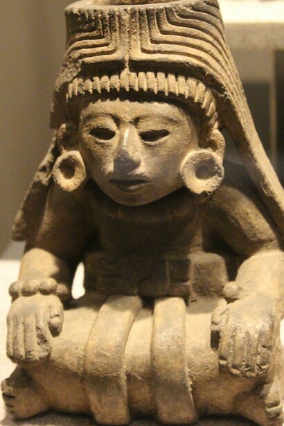 Escultura en exhibición en el Museo Nacional de Antropología de México, Ciudad de México