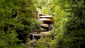 Fallingwater is a house museum in Stewart Township in the Laurel Highlands of southwestern Pennsylvania, United States. Designed by the architect Frank Lloyd Wright
