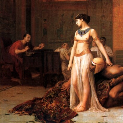 Jean-Léon Gérôme, Cleopatra e Cesare, 1866. Francia