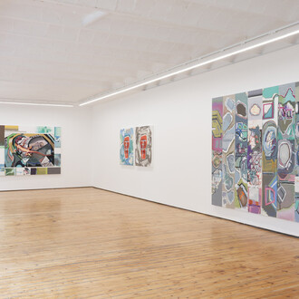 Luis Gordillo, Diccionario proteínico, vista de exhibición. Cortesía de Prats Nogueras Blanchard