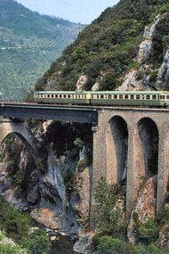 Ferrovia Cuneo-Ventimiglia/Nizza: viadotto “Bevera”, presso Sospel