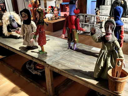 Profiles of Czech puppet theatres. Naive theatre in Liberec, exhibition view. Courtesy of Museum of Czech Puppets and Circus
