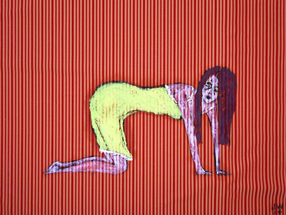 Jenny Watson, The Pretty Face of Domesticity, 2014, Courtesy the artist and Galerie Transit, Mechelen © the artist