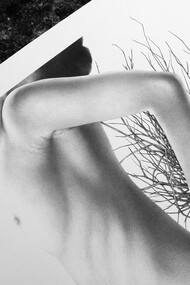 Roberta Congiu, Soul Survivor, penna a sfera su carta, 2021, particolare