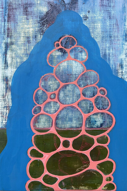 Sarah Lutz, Domino XXVI (detail), 2025. Courtesy of the Schoolhouse Gallery