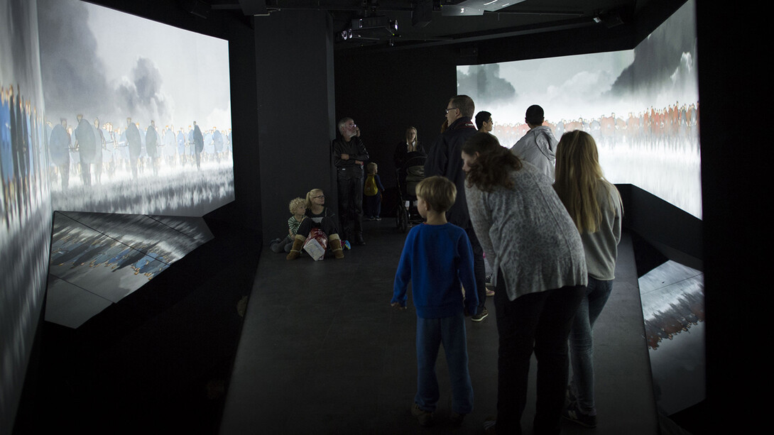 Menschen und moorfunde, ausstellungsansicht. Mit freundlicher genehmigung des Moesgaard Museum