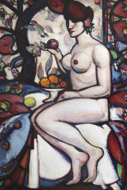 J. D. Fergusson (1874 – 1961), Rhythm, 1911, Oil on canvas 163.2 x 114.3 cm, University of Stirling - bequeathed by Margaret Morris and the J. D. Fergusson Art Foundation 1968