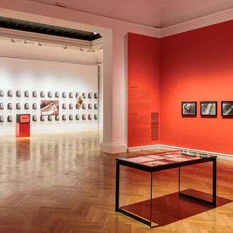 Ewa Partum, Conceptual exercises, exhibition view. Courtesy of Francisco Carolinum Linz
