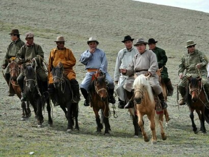 Horse riding in Mongolia