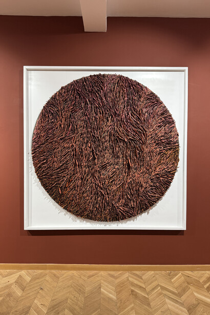 Khadija Jayi, Après le feu, vue d'exposition. Avec l'aimable autorisation du Comptoir des Mines Galerie