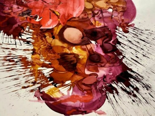 Le Guo, Multichrome Painting - English Red, Chinese Rouge and Indian Yellow, 2012, 152 x 201cm, Ink and pigment on paper