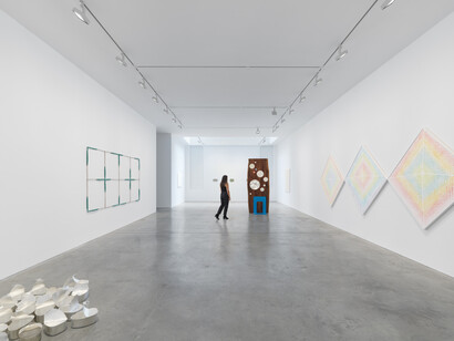 © Michelle Grabner 2023, installation view, photo by Dan Bradica. Courtesy of the artist and James Cohan, New York
