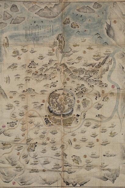 500 Years of the Joseon Dynasty Maps. Courtesy of National Museum of Korea