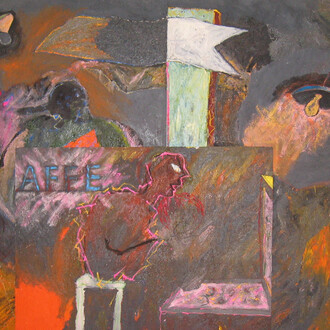 Pier Paolo Calzolari, Bingo, 1983, Oil on canvas, 300 x 250 cm. Courtesy of Bernier/Eliades Gallery