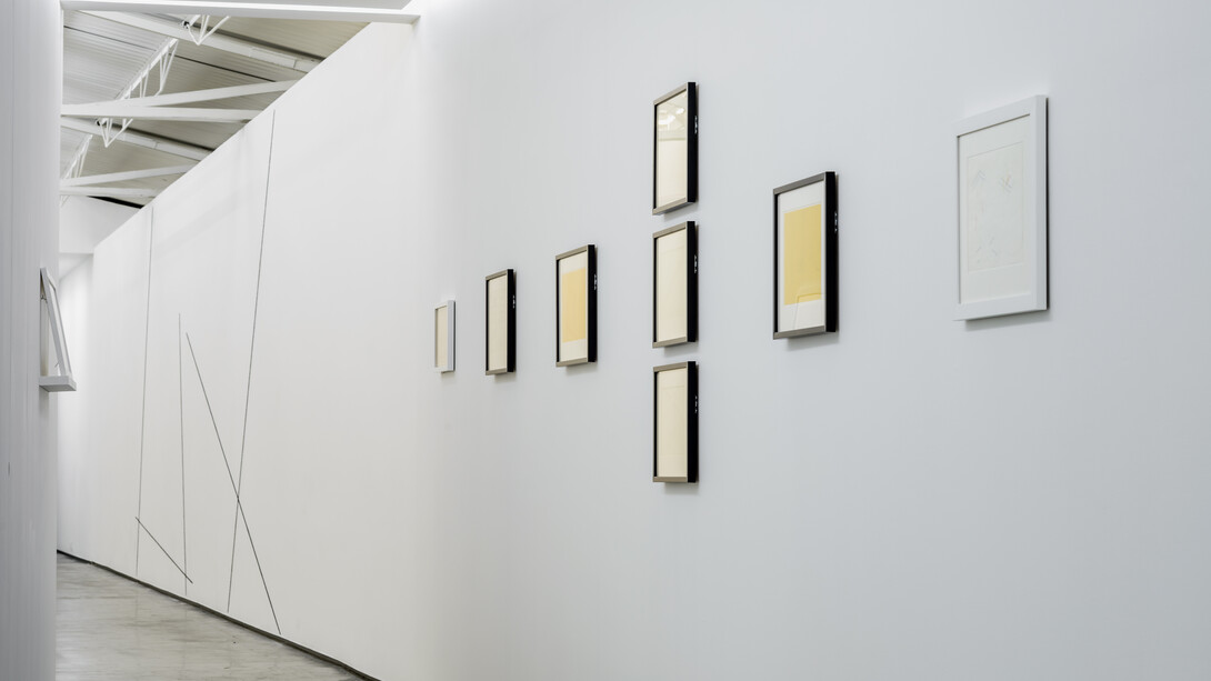 Fred Sandback. The Properties of Light. Installation view at PROYECTOSMONCLOVA, Mexico City