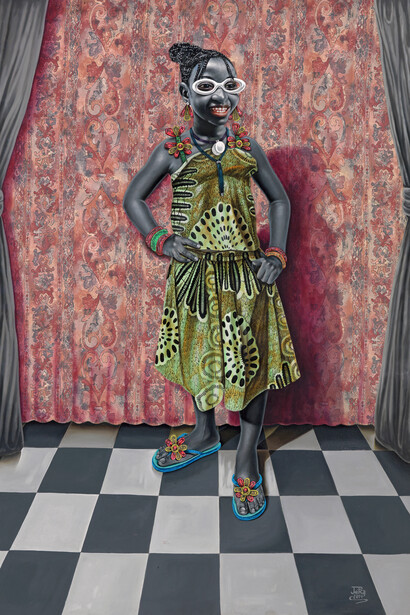 JP Mika, La Nostalgie, 2014, Huile et acrylic sur toile, 169 x 126 cm, Collection Ann Kouijn, La Haye © JP Mika