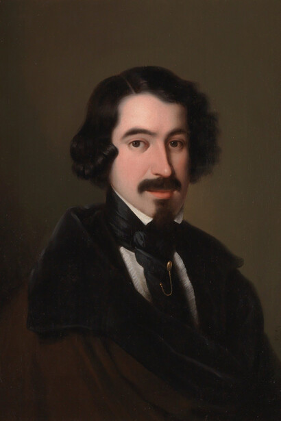 El escritor José de Espronceda, Esquivel y Suárez de Urbina, Antonio María, Oil on canvas, Ca. 1842. Madrid, Museo Nacional del Prado