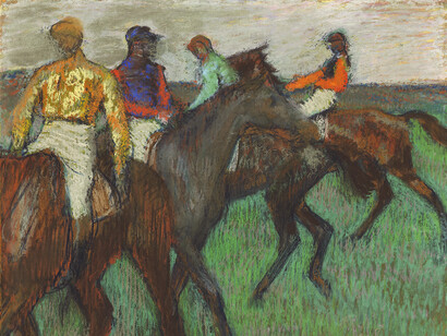 Edgar Degas, Racehorses, c. 1895‑99. Courtesy of National Gallery of Canada