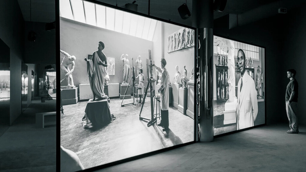 Sir Isaac Julien, Once again … (Statues never die), exhibition view. Courtesy of ARoS