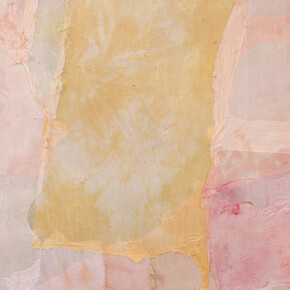 Arashi Inverted, Detail, 2014, Hand-dyed silk, 45 x 36 in. 
