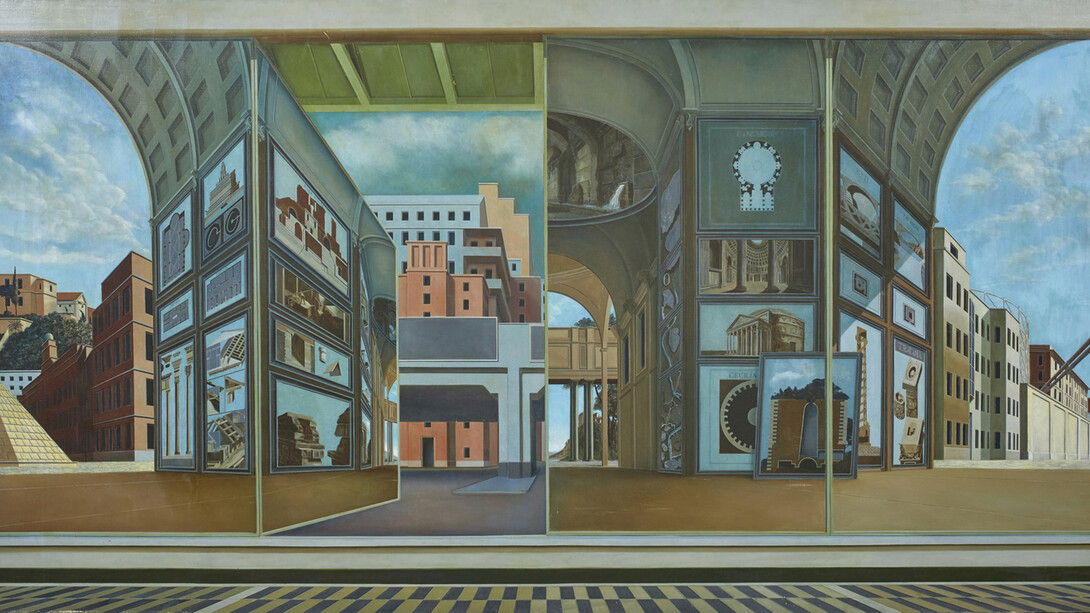 Arduino Cantafora, Stanza di città Roma, 1983. Per gentile concessione de Antonio Colombo Arte Contemporanea